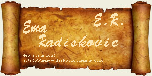 Ema Radišković vizit kartica